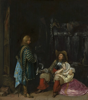 Message Prints: The Messenger, known as The Unwelcome News'. Creator: Gerard Terborch II