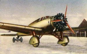 Euge Prints: Messerschmitt M 28 mail plane, 1932. Creator: Unknown