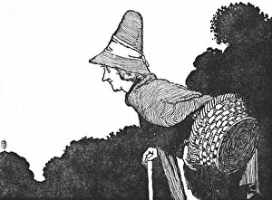 Boots Pure Drug Company Gallery: And Met an Old Woman with a Basket Full of Berries, c1930. Artist: W Heath Robinson