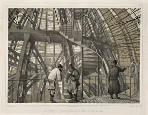 Metal construction inside of the cathedral (From: The Construction of the Saint Isaacs Cathedral), 1845 Metal construction inside of the cathedral (From: The Construction of the Saint Isaacs Cathedral), 1845