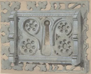 Metal Keyplate for Church, second half 19th century. Creator: Anon