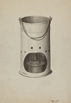 Edward L Loper Prints: Metal Lantern, c. 1936. Creator: Edward L Loper