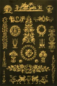 Symmetrical Prints: Metal ornaments, Germany, 19th century, (1898). Creator: Unknown