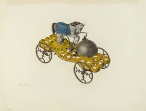 Trick Prints: Metal Toy: Trick Pony Bell Ringer, 1935 / 1942. Creator: Charles Henning