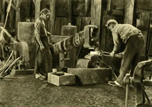Metalworking Prints: Metalworkers, Styria, Austria, c1935. Creator: Unknown