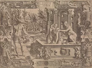 Artemis Collection: The Metamorphosis of Acteon, 1535-55. Creator: Jean Mignon