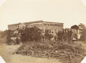 Delhi India Prints: [Metcalfe House, Delhi], 1858-61. Creator: Jean Baptiste Oscar Mallitte