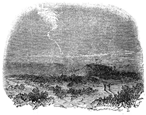 The Meteor, as seen near Corfe Castle, Wareham, Dorset, 1856. Creator: Unknown