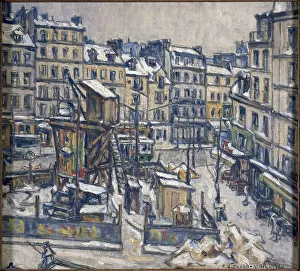Metro Prints: Metro works, at the corner of rue du faubourg Saint-Antoine and rue de Reuilly
