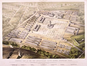 Town Planning Gallery: Metropolitan Cattle Market, London, 1855. Artist: King