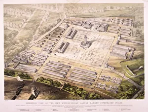 Caledonian Market Gallery: Metropolitan Cattle Market, London, 1855. Artist: King