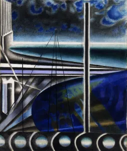 Precisionism Prints: Metropolitan Port, c1935-1937. Creator: Stella; Joseph (1877-1946)