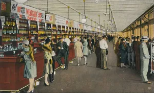 Choice Gallery: Mexicali Beer Hall, The Longest Bar in the World, c1939