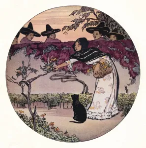 Mexican Prints: A Mexican Coquette, 1912. Artist: Helen Hyde