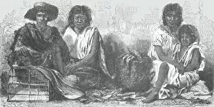 Bates Hw Gallery: Mexican Indians at Market; A zigzag journey through Mexico, 1875. Creator: Thomas Mayne Reid