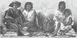 Mexico Collection: Mexican Indians at Market; A zigzag journey through Mexico, 1875. Creator: Thomas Mayne Reid