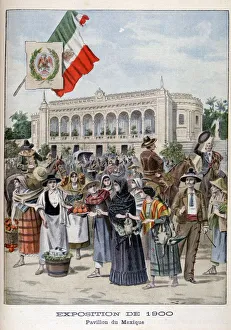 The Mexican pavilion at the Universal Exhibition of 1900, Paris, 1900