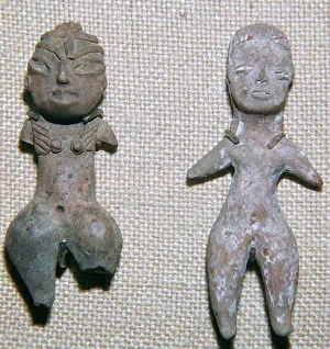 Mexican pottery figures from burial sites, c. 9th century BC
