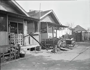 Shack Prints: Mexican quarter of Los Angeles, California, 1936. Creator: Dorothea Lange