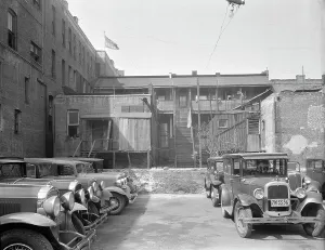 Shack Prints: Mexican quarter of Los Angeles, California, 1936. Creator: Dorothea Lange