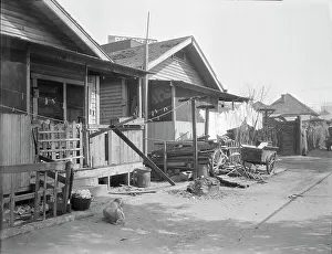 Shack Prints: Mexican quarter of Los Angeles, California, 1936. Creator: Dorothea Lange