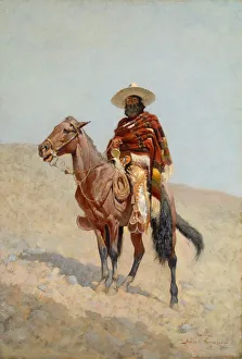 Cowboy Prints: A Mexican Vaquero, 1890. Creator: Frederic Remington