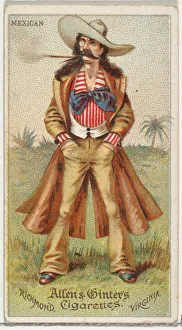 Sombrero Prints: Mexican, from Worlds Dudes series (N31) for Allen & Ginter Cigarettes, 1888