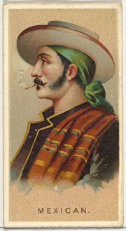 Stereotype Prints: Mexican, from Worlds Smokers series (N33) for Allen & Ginter Cigarettes, 1888
