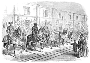 Visitors Prints: The Meyrick Collection of armour in the South Kensington Gallery, 1869. Creator: Unknown