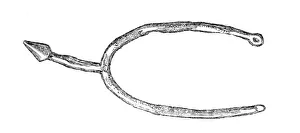The Meyrick Collection at South Kensington: Anglo-Norman spur, 1869. Creator: Unknown