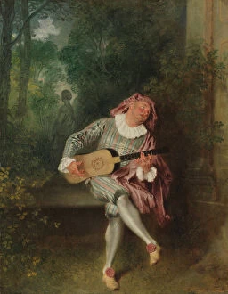 Antoine Watteau Collection: Mezzetin, ca. 1718-20. Creator: Jean-Antoine Watteau