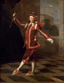 Mezzetin dansant, vers 1720, c1720. Creator: Ecole Francaise