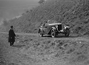 Dobson Prints: MG 18 / 80 of CF Dobson competing in the MCC Sporting Trial, 1930. Artist: Bill Brunell