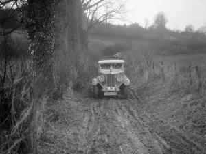 Gough Prints: MG 18 / 80 saloon of R Gough competing in the MG Car Club Trial