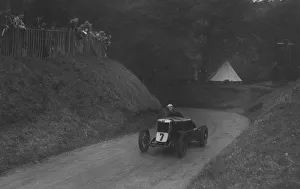 Barbara Prints: MG C type of Barbara Skinner competing in the Shelsley Walsh Hillclimb
