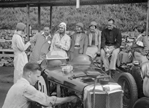Northern Ireland Gallery: MG C type of Cyril Paul in the pits at the RAC TT Race, Ards Circuit, Belfast, 1932