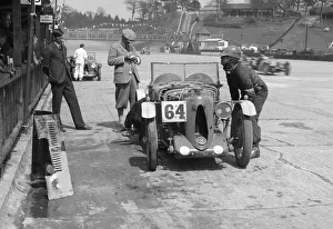 Racing Car Prints: MG C type of FM Montgomery and R Hebeler at the JCC Double Twelve race