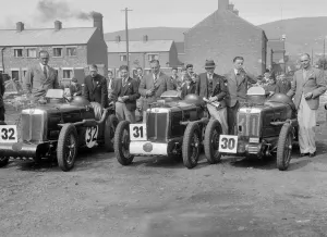 Rac Tt Prints: Three MG C type Midgets at the RAC TT Race