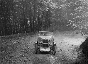 MG J2 competing in the B&HMC Brighton-Beer Trial, Fingle Bridge Hill, Devon, 1934