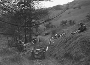 MG J2 competing in the MG Car Club Abingdon Trial / Rally, 1939. Artist: Bill Brunell