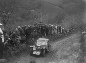 Mansell Prints: MG J2 of GN Mansell competing in the MCC Lands End Trial, 1935. Artist: Bill Brunell
