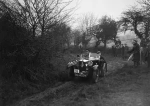 Winchcombe Prints: MG M type of GJ Rea at the Sunbac Colmore Trial, near Winchcombe, Gloucestershire, 1934
