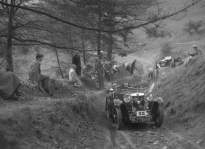 MG Magna of AL Cole competing in the MG Car Club Abingdon Trial / Rally, 1939. Artist: Bill Brunell