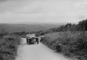 Burt Prints: MG Magna of EG Burt competing in the MCC Torquay Rally, 1938. Artist: Bill Brunell