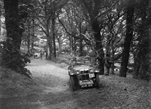 MG Magna competing in the B&HMC Brighton-Beer Trial, Fingle Bridge Hill, Devon, 1934