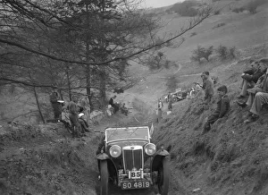 Fraser Prints: MG Magna of MWB Fraser competing in the MG Car Club Abingdon Trial / Rally, 1939. Artist