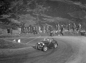 Moorland Collection: MG Magnette of CS Grant at the RSAC Scottish Rally, Devils Elbow, Glenshee, 1934