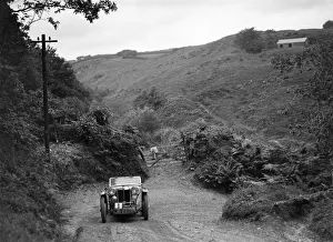Motor Racing Team Prints: MG Magnette / Magna of the Three Musketeers team taking part in a motoring trial