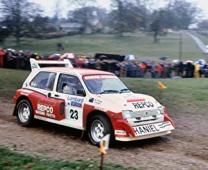 1986 Prints: MG Metro 6R4, T. Teesdale, 1986 RAC Rally. Creator: Unknown