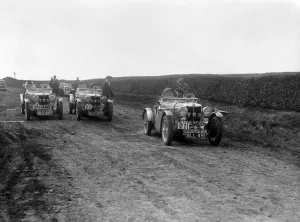 Denis Graham Evans Prints: MG NA Magnettes of Doreen and Denis Evans at the Sunbac Inter-Club Team Trial, 1935